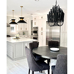 Люстра черная с несколькими ярусами деревянных палочек Bright Wooden Chandelier варинант исполнения - 4 | Loft Concept в Твери