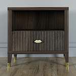 Прикроватная тумбочка с полкой Elsa Dreams Walnut  варинант исполнения - 5 | Loft Concept в Твери