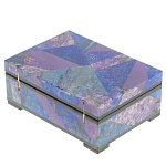 Шкатулка из натурального камня лазурит и чароит Stone Casket варинант исполнения - 4 | Loft Concept в Твери