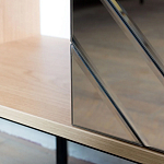 Шкаф-буфет с зеркальным декором Serena Cupboard варинант исполнения - 3 | Loft Concept в Твери