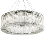 Круглая люстра с хрустальными подвесками хром Crystal Art Chrome Chandelier 16 варинант исполнения - 1 | Loft Concept в Твери