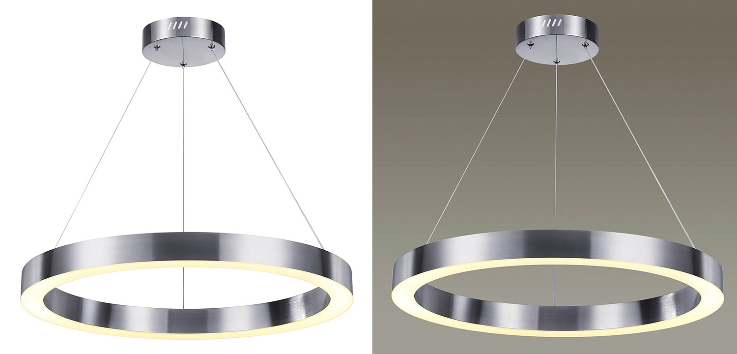 Подвесной светильник Nickel Ribbon Ring 60 Подвесной светильник Nickel Ribbon Ring 60 - Loft-Concept в Твери
