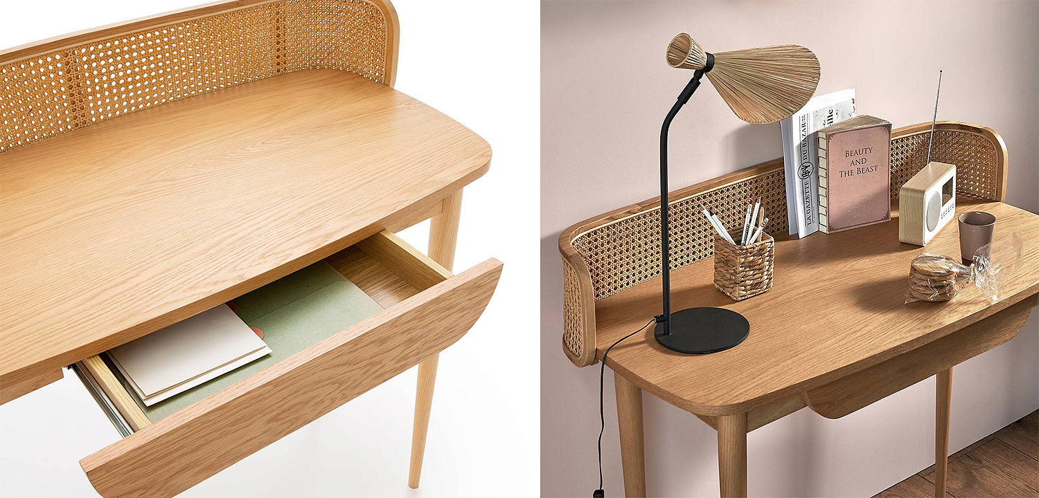 Рабочий стол Morten Wicker Table Рабочий стол Morten Wicker Table - Loft-Concept в Твери