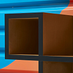 Дизайнерская скамейка  Canton  Beech and Black Bench варинант исполнения - 8 | Loft Concept в Твери