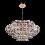 Люстра хрустальная в неоклассическом стиле на золотистом каркасе Majesty варинант исполнения - 8 | Loft Concept в Твери