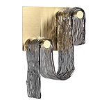 Бра волнистой формы из фактурного стекла Wave варинант исполнения - 1 | Loft Concept в Твери