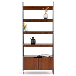 Стеллаж из орехового дерева Olson Rack варинант исполнения - 1 | Loft Concept в Твери