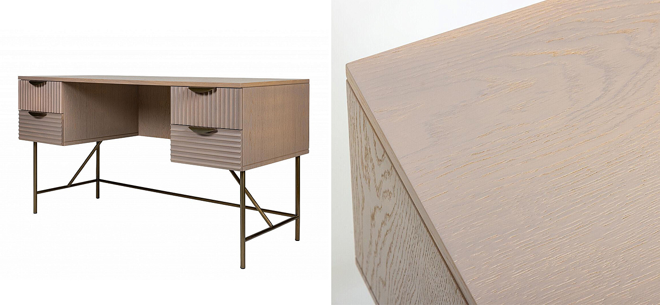Рабочий стол Antique Order Бежевый Шпон Дуба Рабочий стол Antique Order Бежевый Шпон Дуба - Loft-Concept в Твери