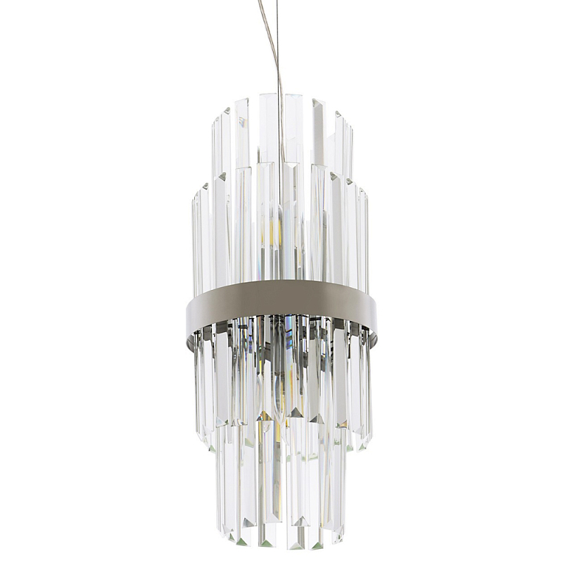Подвесной светильник Deniel Crystal Hanging Lamp Chrome Хром Прозрачный Подвесной светильник Deniel Crystal Hanging Lamp Chrome Хром Прозрачный в Твери | Loft Concept