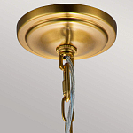 Подвесной светильник латунного цвета с прозрачным стеклянным плафоном Feiss варинант исполнения - 3 | Loft Concept в Твери