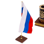 Настольный письменный набор с часами из природного камня обсидиана Royal Set варинант исполнения - 7 | Loft Concept в Твери