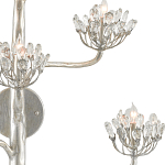 Бра серебряное в виде растения Silver Flower Glade варинант исполнения - 1 | Loft Concept в Твери