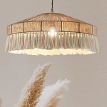 Люстра круглая плетеная с кисточками Dome Sun Glow варинант исполнения - 2 | Loft Concept в Твери