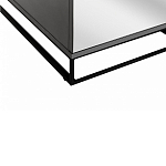 Двухдверный шкаф с зеркальными дверцами Strict Lines варинант исполнения - 4 | Loft Concept в Твери