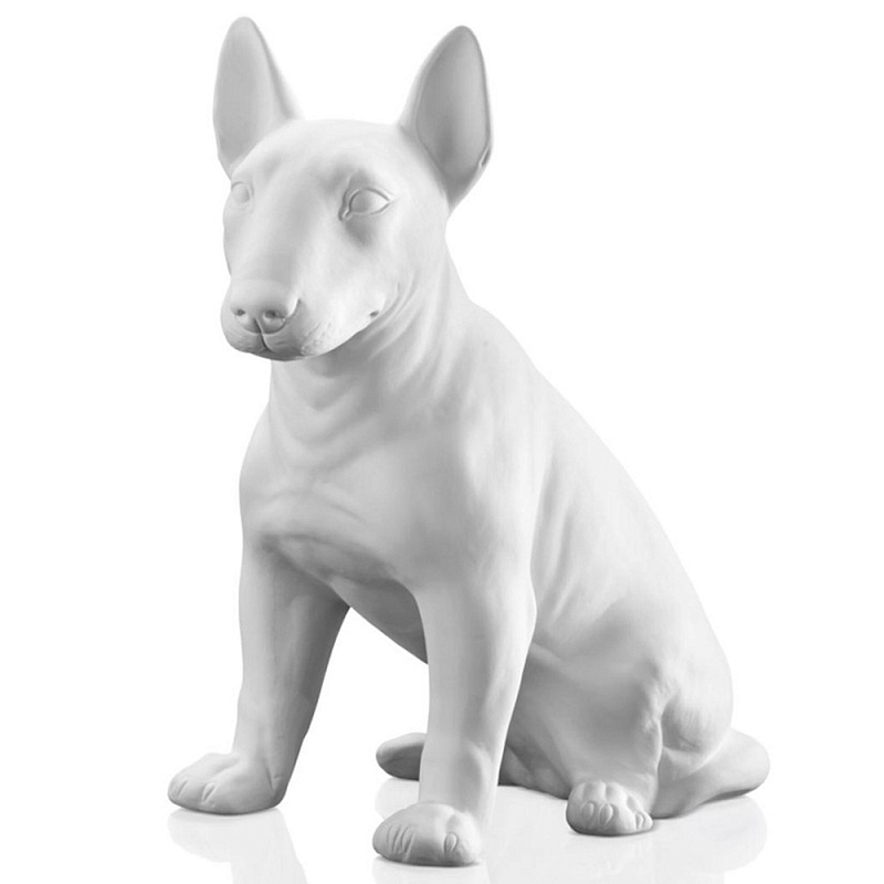 Статуэтка Bull Terrier Bisc. Белый Черный Статуэтка Bull Terrier Bisc. Белый Черный в Твери | Loft Concept
