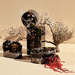 Шкатулка из эпоксидной смолы с цветами черная Epoxy Resin Pink Flowers Box Black варинант исполнения - 4 | Loft Concept в Твери