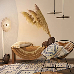 Чехол на подушку с узором в этно-стиле Blue Ikat варинант исполнения - 7 | Loft Concept в Твери