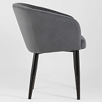 Мягкое кресло на металлических ножках Shaggy Dark Grey варинант исполнения - 2 | Loft Concept в Твери