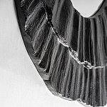 Зеркало в фактурной черной раме в современном стиле Black Maelstrom варинант исполнения - 2 | Loft Concept в Твери