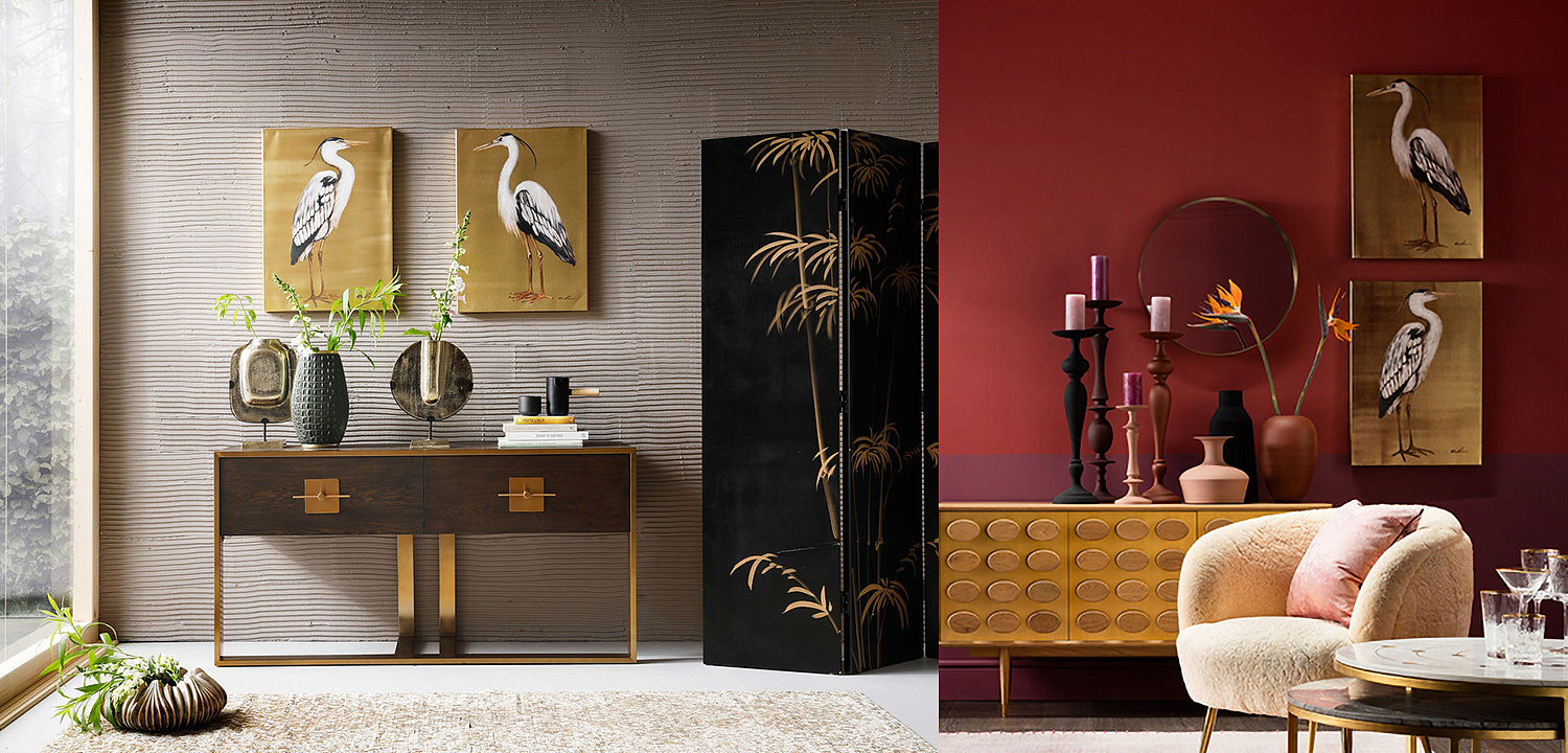 Картина Gold Heron II Картина Gold Heron II - Loft-Concept в Твери