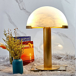 Настольная лампа c абажуром в форме купола из натурального камня  Heavenly Harmony варинант исполнения - 3 | Loft Concept в Твери