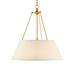 Подвесной светильник светодиодный с фактурным тканевым конусообразным абажуром White Fabric Lampshade варинант исполнения - 1 | Loft Concept в Твери