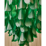 Люстра из стеклянных зеленых лепестков Petalled Illuminator варинант исполнения - 6 | Loft Concept в Твери