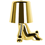 Настольная лампа фигурная золотого цвета с гладким абажуром Высота 17 см Sophia варинант исполнения - 4 | Loft Concept в Твери