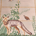 Обои ручная роспись Trellised Menagerie Standard colourway on scenic paper варинант исполнения - 2 | Loft Concept в Твери