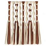 Дизайнерский Декор на стену с кисточками из хлопковых нитей wall panel Thread brushes варинант исполнения - 4 | Loft Concept в Твери