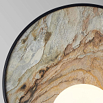 Бра круглое с каменным диском в металлической раме Sandstone Painting варинант исполнения - 2 | Loft Concept в Твери