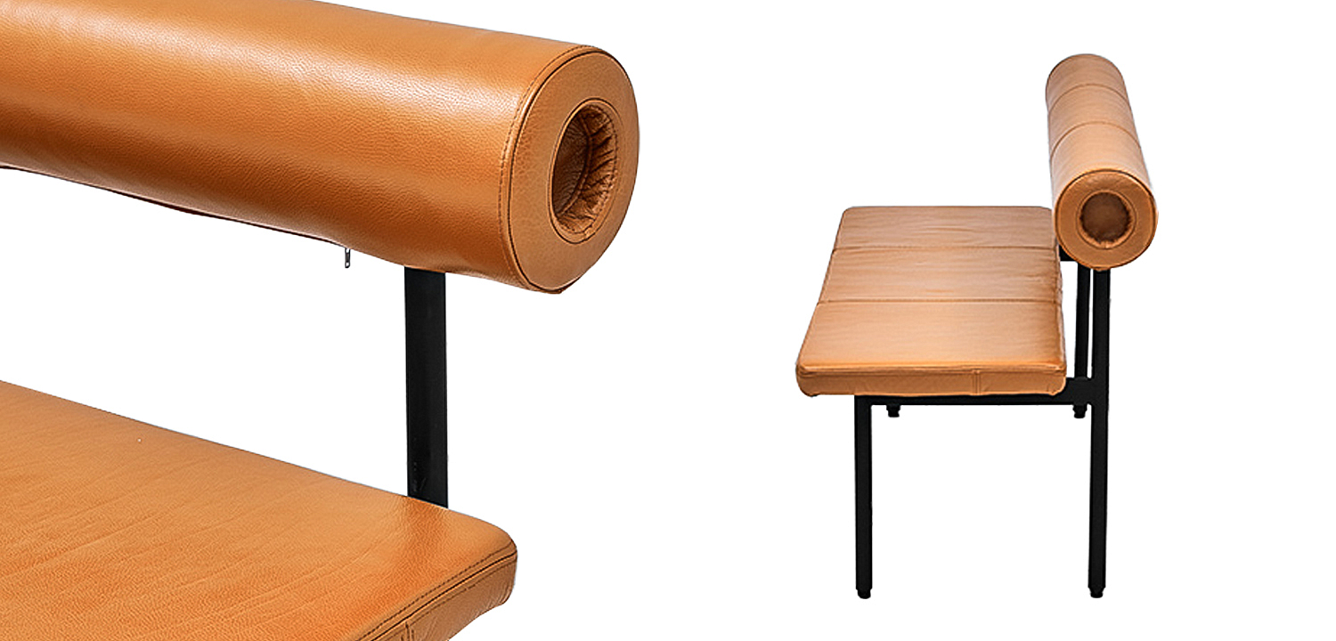 Диван-скамья с обивкой из натуральной кожи Timms Leather Sofa Bench Диван-скамья с обивкой из натуральной кожи Timms Leather Sofa Bench - Loft-Concept в Твери