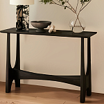 Консоль деревянная чёрная Black Tanner варинант исполнения - 4 | Loft Concept в Твери