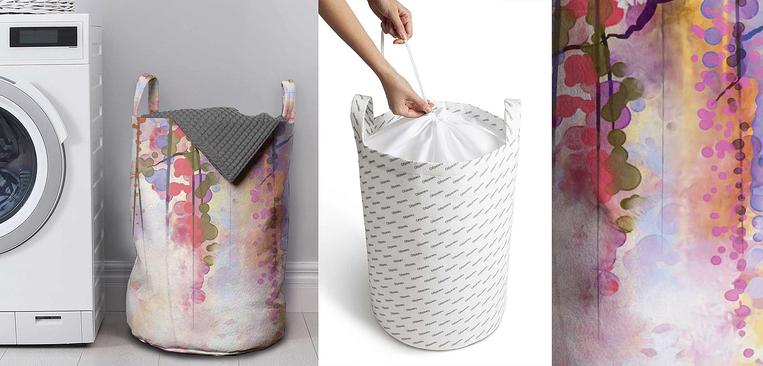 Корзина Purple Watercolor Basket Корзина Purple Watercolor Basket - Loft-Concept в Твери