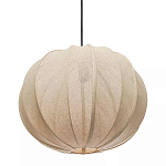 Подвесной светильник с бежевым тканевым абажуром Modern Textured Table Lamp варинант исполнения - 2 | Loft Concept в Твери