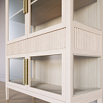 Витрина Primo со стеклянными фасадами и 2 ящиками Светлый дуб варинант исполнения - 5 | Loft Concept в Твери