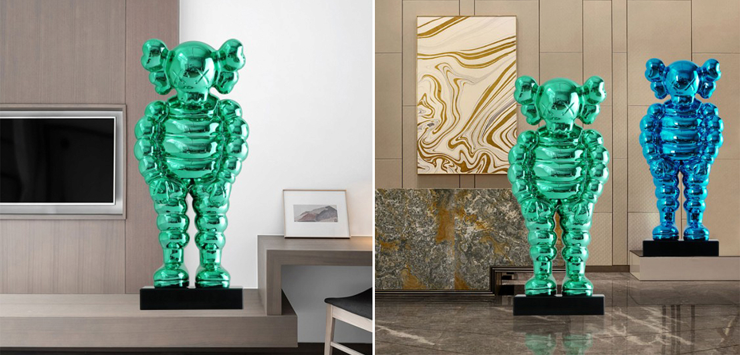 Статуэтка KAWS Bowed Down Green on stand Статуэтка KAWS Bowed Down Green on stand - Loft-Concept в Твери