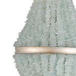 Люстра с каскадом из стеклянных декоративных элементов Shining Sea Glass варинант исполнения - 1 | Loft Concept в Твери