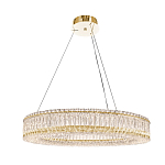 Люстра подвесная круглая из прозрачного хрусталя с золотым корпусом Selfsufficient варинант исполнения - 6 | Loft Concept в Твери