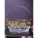 Корзиночка из прозрачного стекла с бронзовой ручкой Eden Garden варинант исполнения - 4 | Loft Concept в Твери