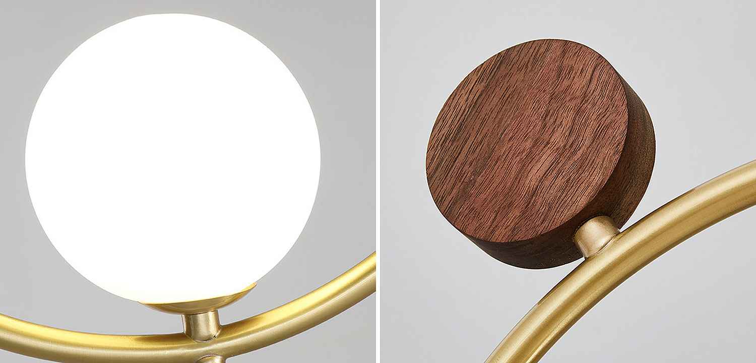 Потолочный светильник Metal Wood Ring Leaf Потолочный светильник Metal Wood Ring Leaf - Loft-Concept в Твери