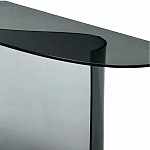 Консоль дымчатого цвета с изогнутым основанием Arabesque варинант исполнения - 1 | Loft Concept в Твери