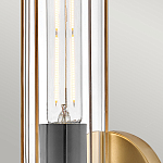 Бра для ванных комнат с прозрачным цилиндрическим плафоном на круглом основании Hinkley варинант исполнения - 4 | Loft Concept в Твери