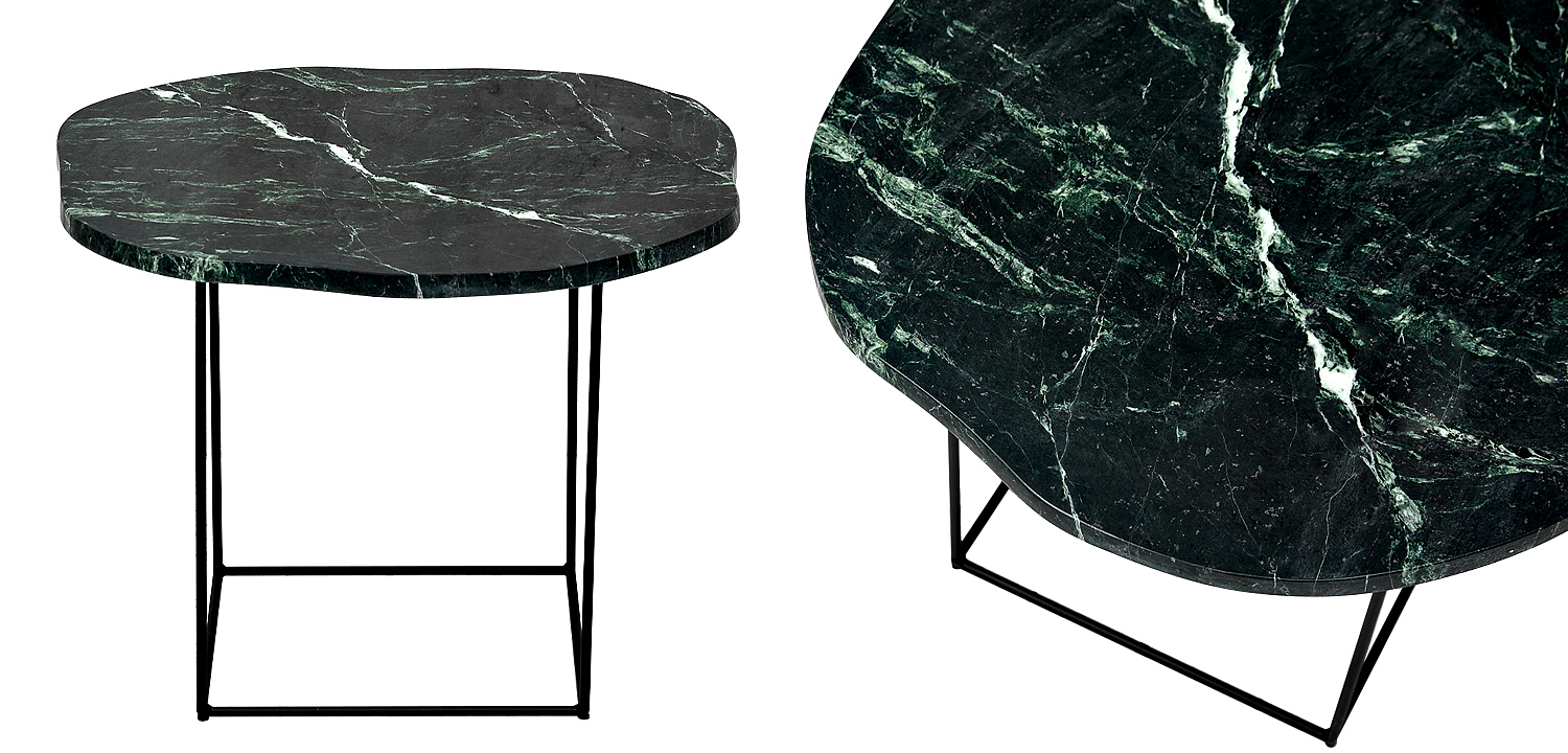 Кофейный стол с зелёной мраморной столешницей Gillespie Coffee Table Кофейный стол с зелёной мраморной столешницей Gillespie Coffee Table - Loft-Concept в Твери