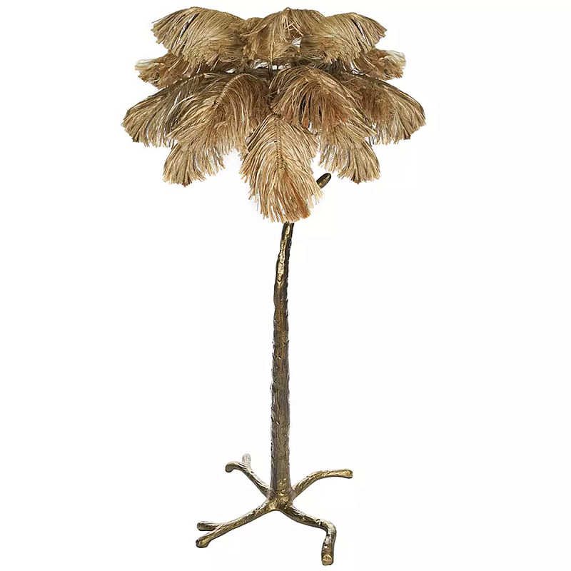 Торшер в виде пальмы Palm Tree Design Золотой Черный Торшер в виде пальмы Palm Tree Design Золотой Черный в Твери | Loft Concept