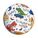 Пуф детский круглый с принтом Dinosaurs CHILDHOOD варинант исполнения - 3 | Loft Concept в Твери