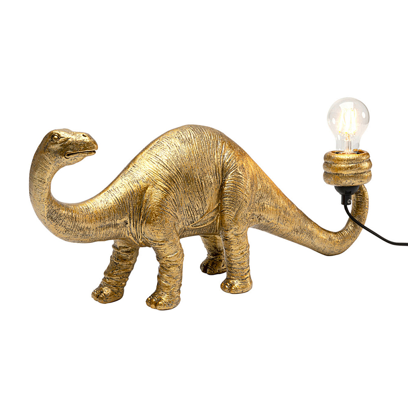 Настольная лампа для детской Золотой Динозавр  Золотой в Твери | Loft Concept 