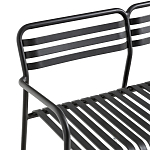 Скамья из алюминия Mack Metal Bench Black варинант исполнения - 4 | Loft Concept в Твери