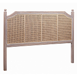 Изголовье кровати коричневое с обивкой из ротанга Olivia Headboard варинант исполнения - 1 | Loft Concept в Твери