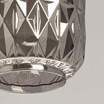 Люстра с тремя плафонами из серого граненого стекла Smoked Prism варинант исполнения - 7 | Loft Concept в Твери